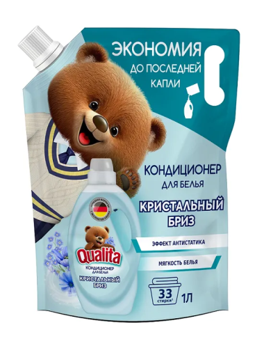 QUALITA кондиционер д/белья morning freshness мяг.уп. 1000мл (6)